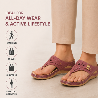 Christel | Women's Flat Contoured Sandal