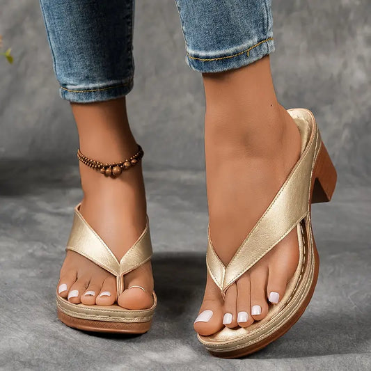 Sylvie | Women's Block Heel Contoured Sneaker
