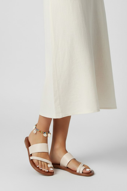Ulla | Women's Open Toe Flat Profile Slide