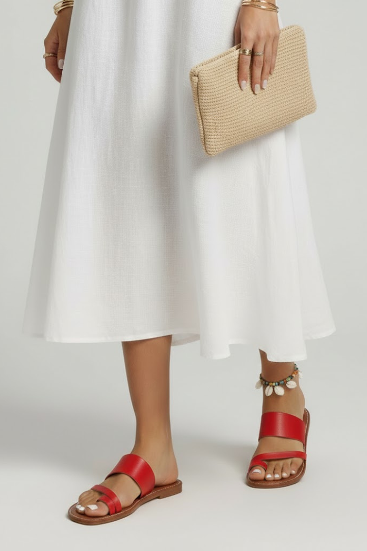 Ulla | Women's Open Toe Flat Profile Slide