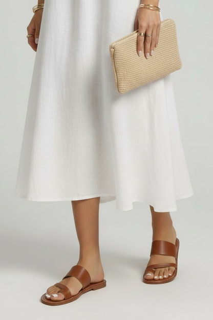Ulla | Women's Open Toe Flat Profile Slide