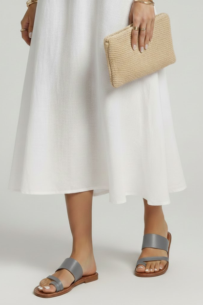 Ulla | Women's Open Toe Flat Profile Slide