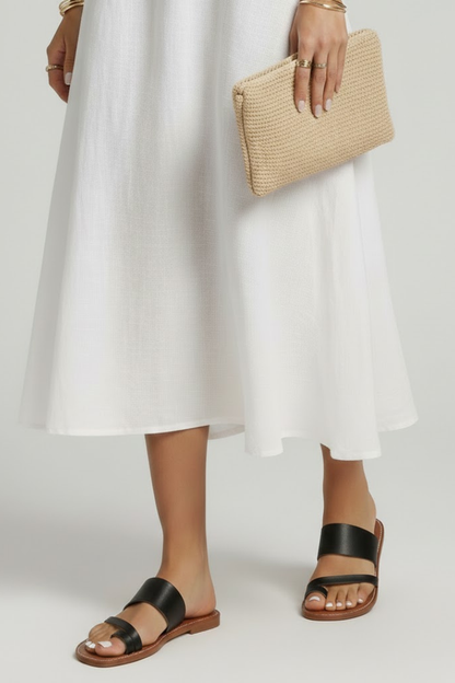 Ulla | Women's Open Toe Flat Profile Slide