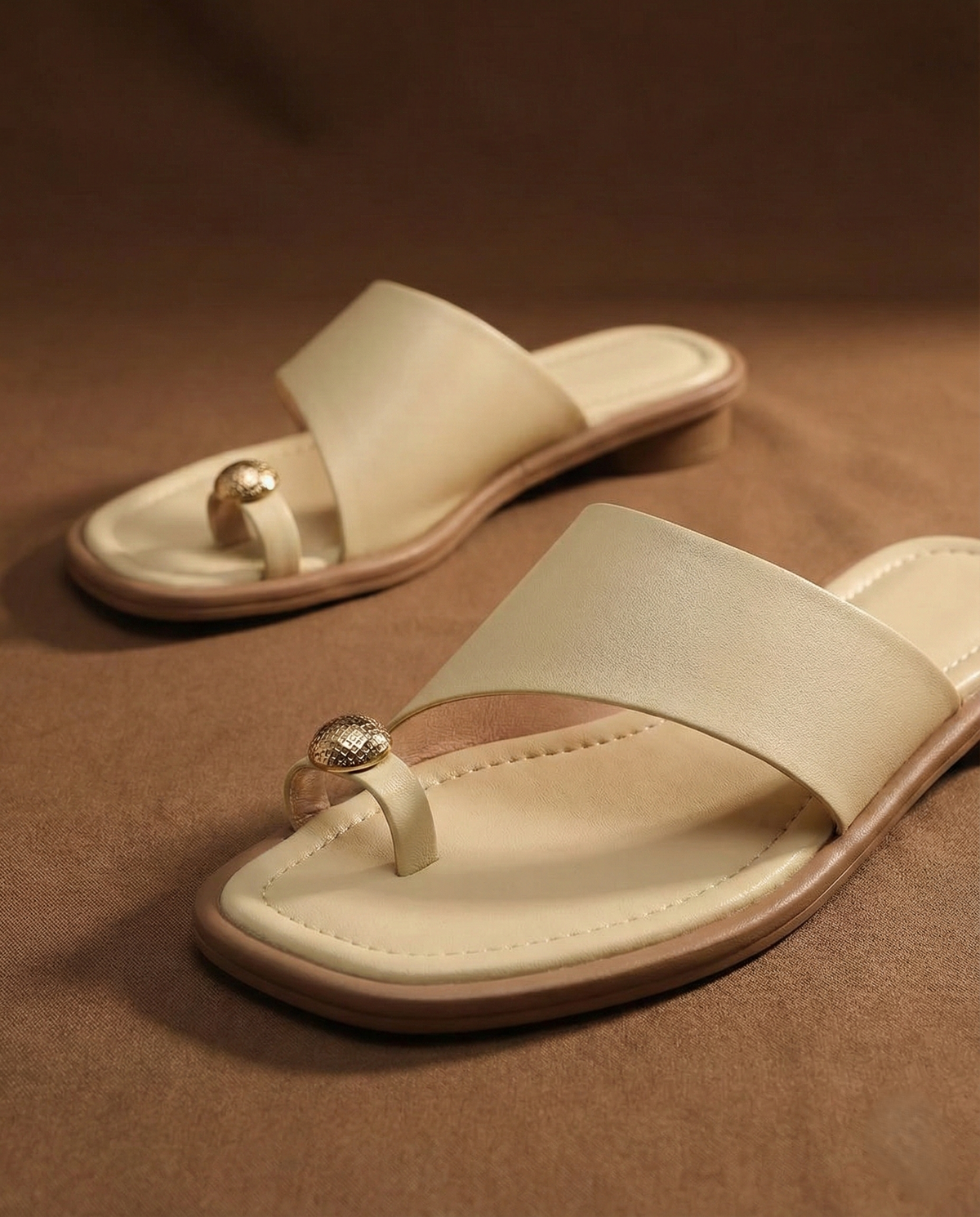 Morgane | Women's Leather Square Toe Slide