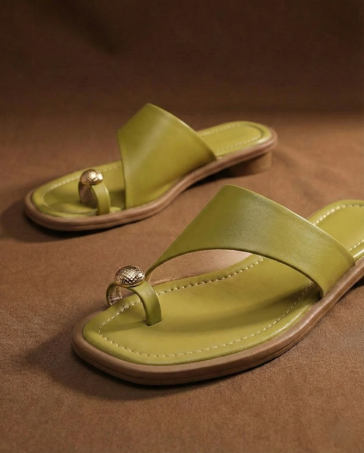 Morgane | Women's Leather Square Toe Slide