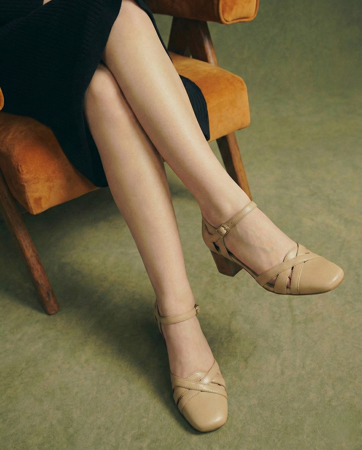 Tabitha | Women's Suede Square Toe Dress Shoe