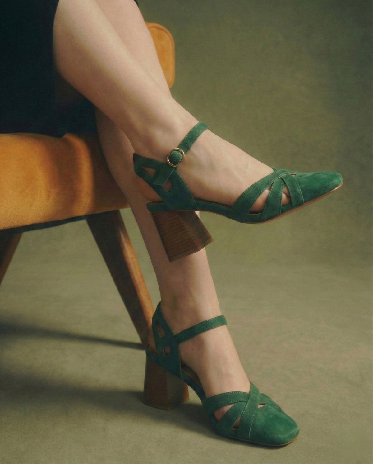 Tabitha | Women's Suede Square Toe Dress Shoe
