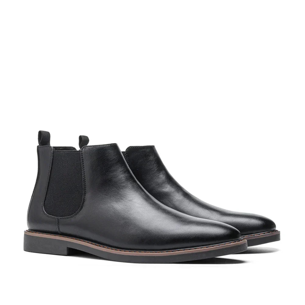 Leif | Men's Textured Leather Ankle Boot