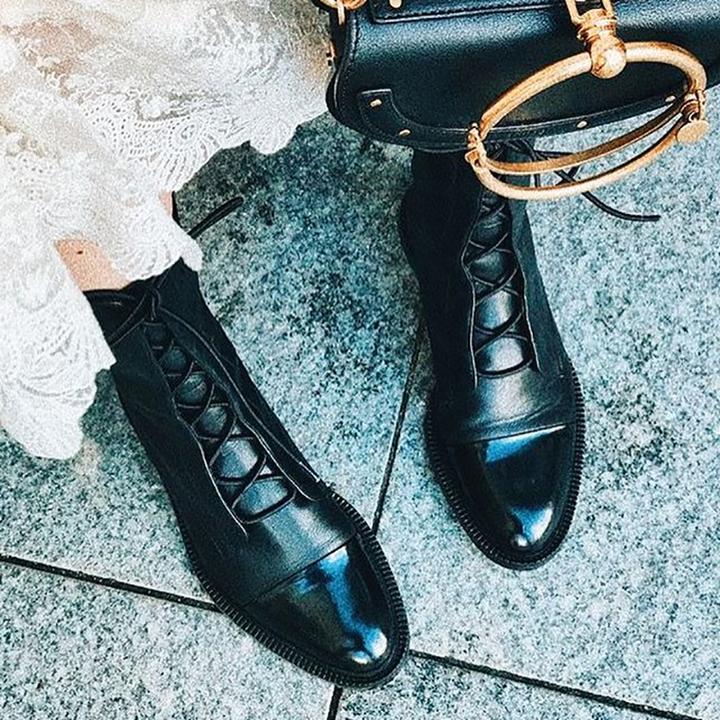 Julia | Women's Smooth Lace Up Ankle Boot