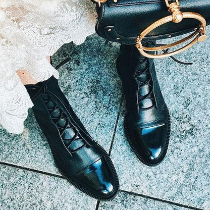 Julia | Women's Smooth Lace Up Ankle Boot