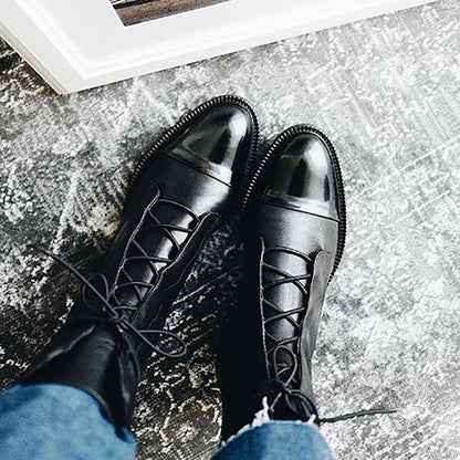 Julia | Women's Smooth Lace Up Ankle Boot