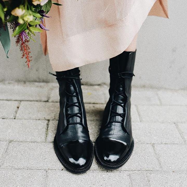 Julia | Women's Smooth Lace Up Ankle Boot