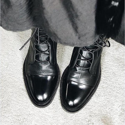 Julia | Women's Smooth Lace Up Ankle Boot