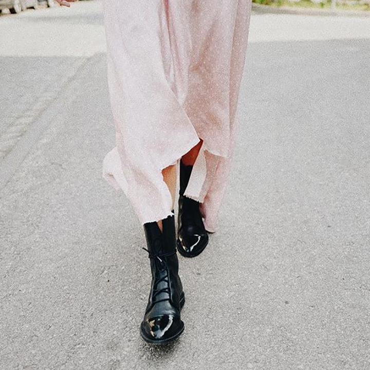 Julia | Women's Smooth Lace Up Ankle Boot
