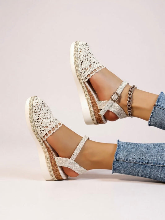 Natalia | Women's Woven Textured Espadrille