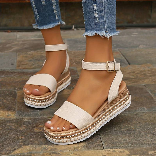 Sonja | Women's Croc Texture Textured Sandal