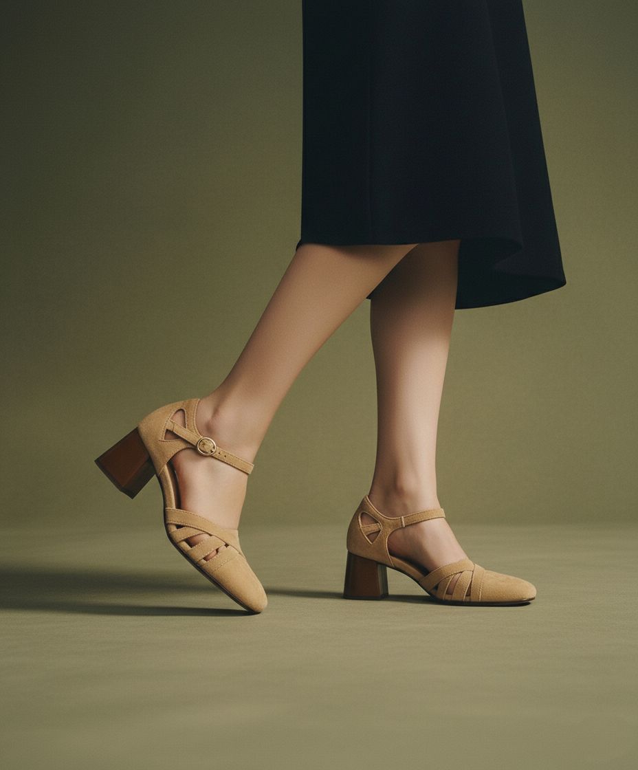 Tabitha | Women's Suede Square Toe Dress Shoe