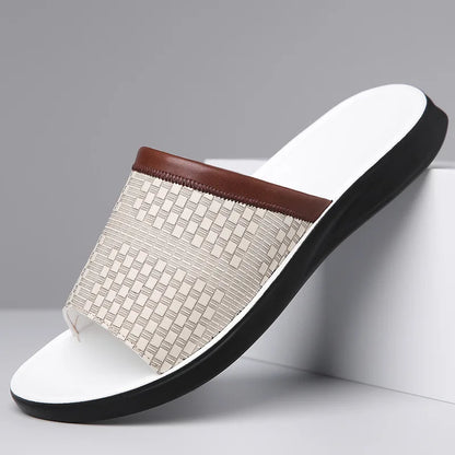 Remy | Men's Leather Slip on Slide
