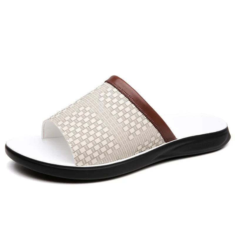 Remy | Men's Leather Slip on Slide