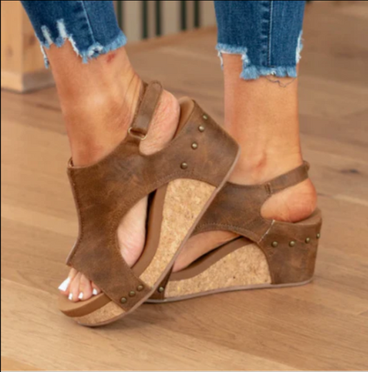 Bettina | Women's Studs Textured Sandal