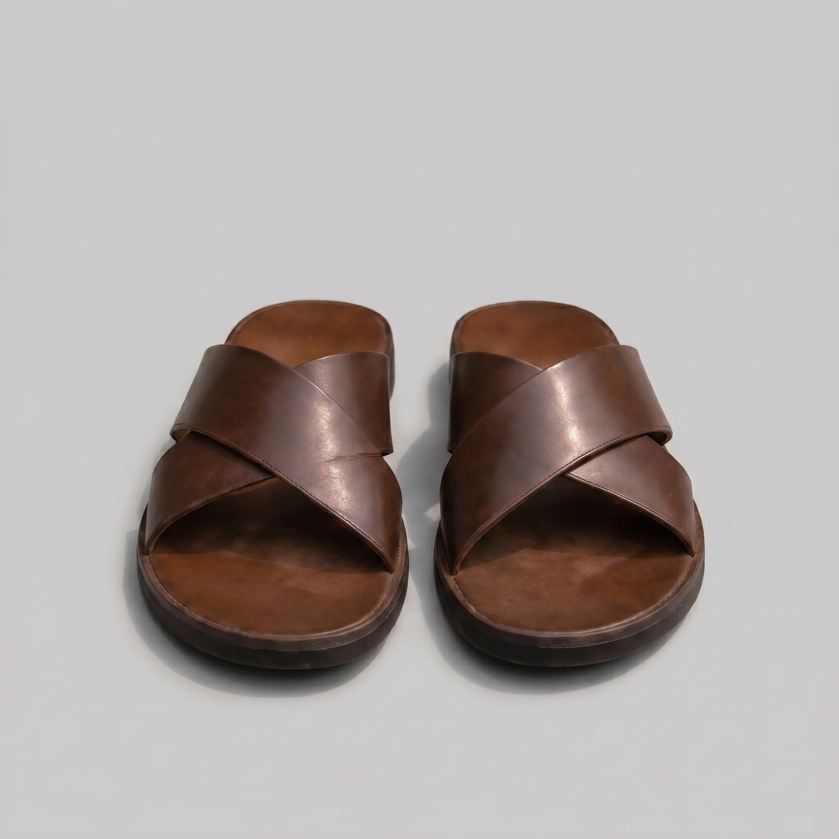 Rembrandt | Men's Smooth Crossed Straps Slide