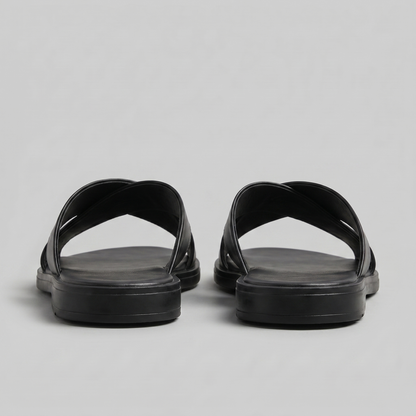 Rembrandt | Men's Smooth Crossed Straps Slide