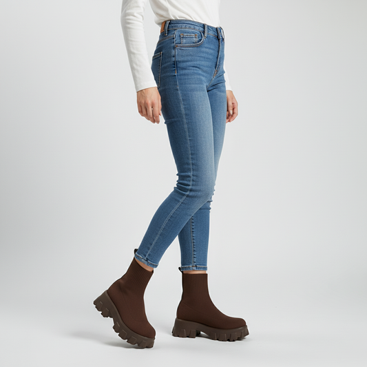 Lara | Women's Textile Lace Up Ankle Boot