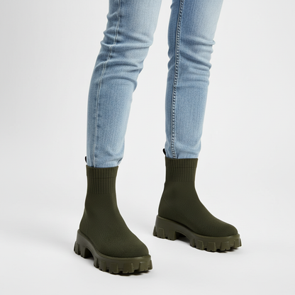 Lara | Women's Textile Lace Up Ankle Boot