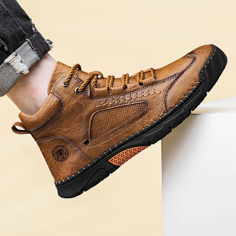 Cedric | Men's Textured Synthetic Boot