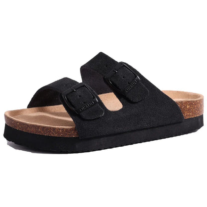 Livia | Women's Open Toe Buckle Strap Slide
