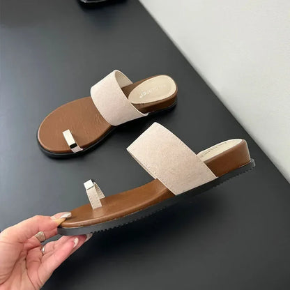 Colette | Women's Suede Slip on Slide