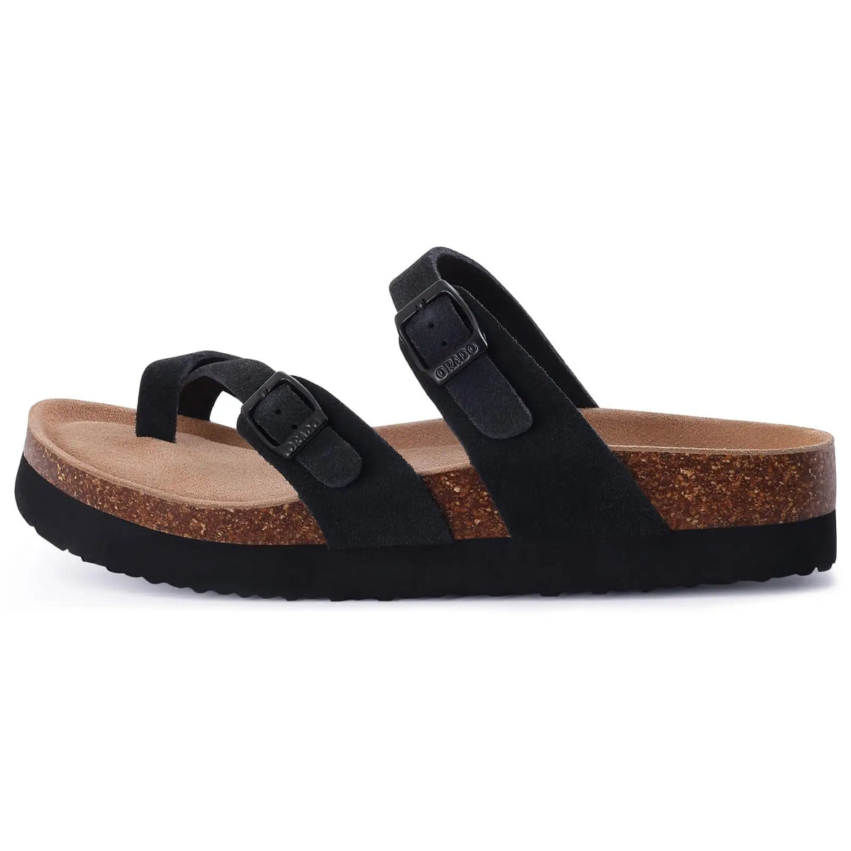 Livia | Women's Open Toe Buckle Strap Slide