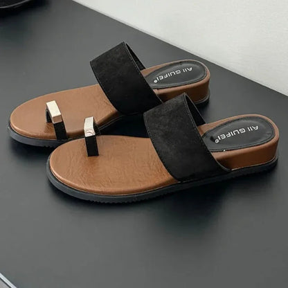 Colette | Women's Suede Slip on Slide