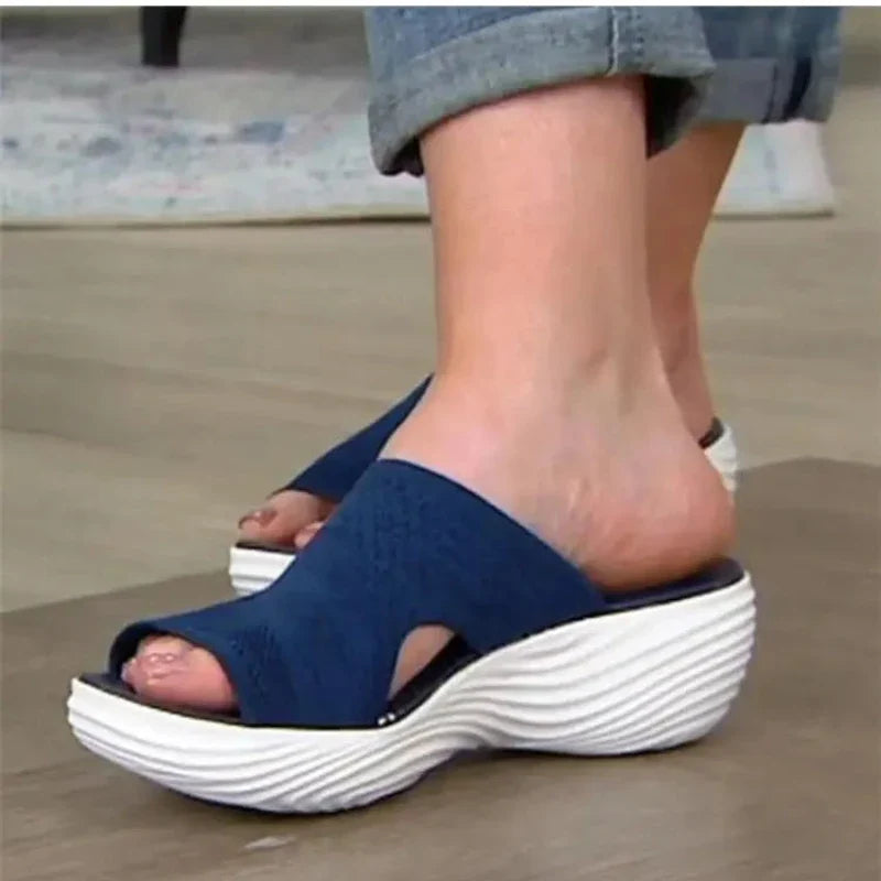 Candela | Women's Knit Open Toe Slide