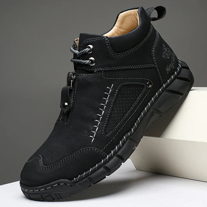 Cesare | Men's Smooth Round Toe Boot