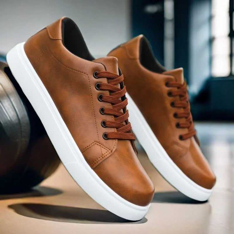 Elias | Men's Leather Lace Up Sneaker