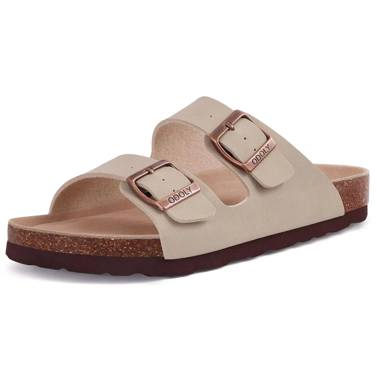 Livia | Women's Open Toe Buckle Strap Slide