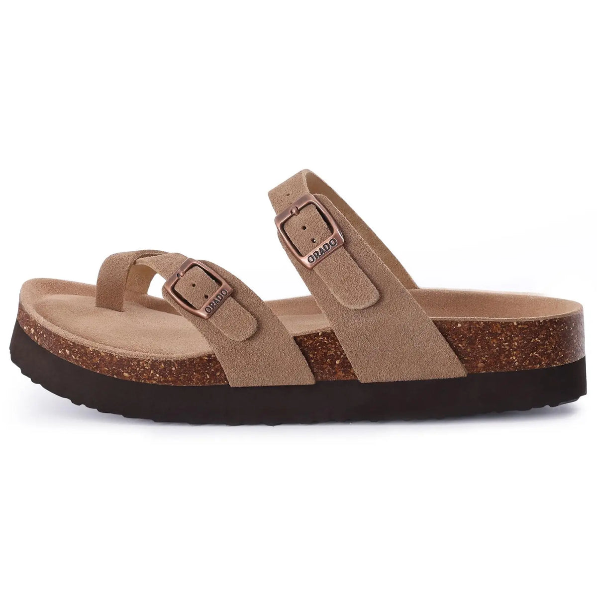 Livia | Women's Open Toe Buckle Strap Slide