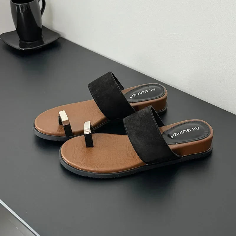 Colette | Women's Suede Slip on Slide