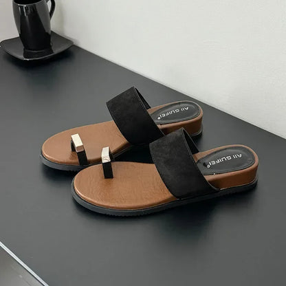 Colette | Women's Suede Slip on Slide