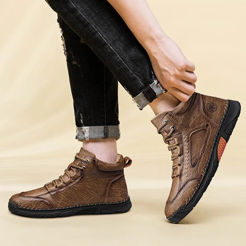 Cedric | Men's Textured Synthetic Boot