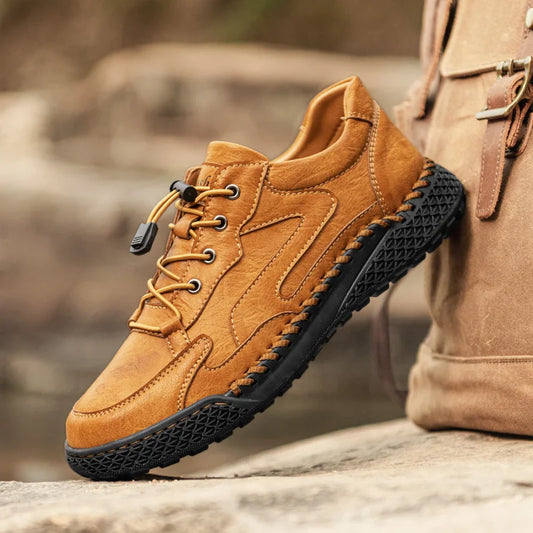 Lennart | Men's Leather Elastic Laces Hiking Shoe