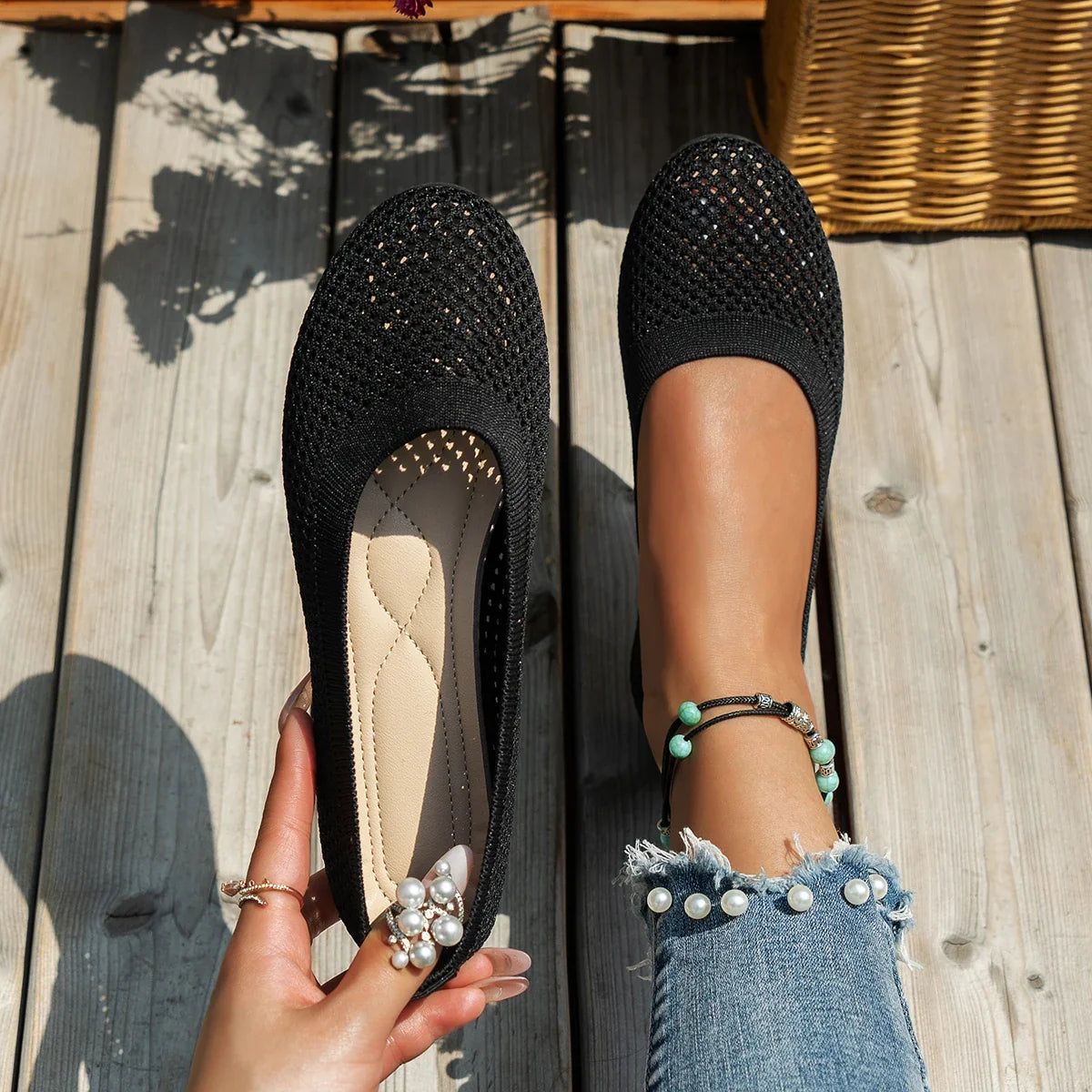 Gisela | Women's Knit Round Toe Loafer