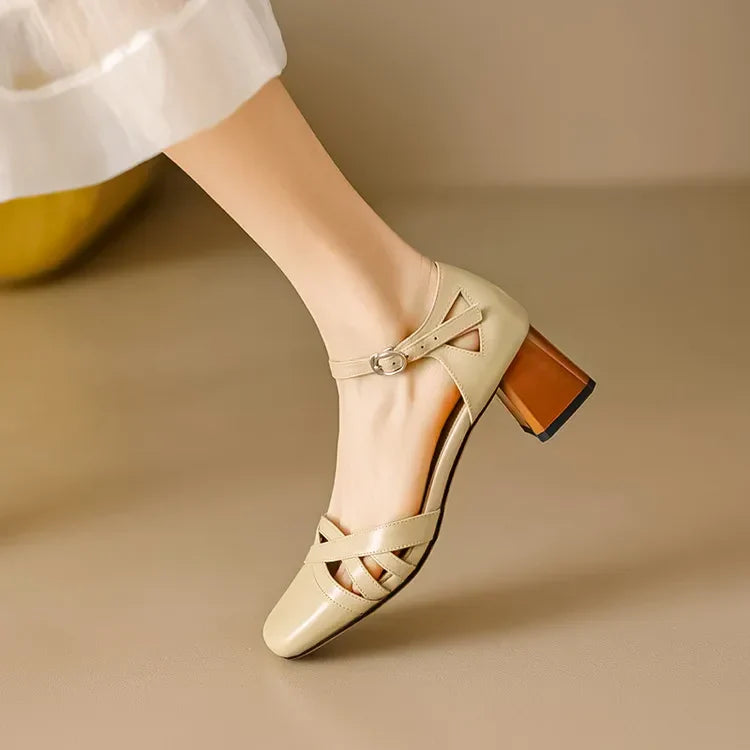 Tabitha | Women's Suede Square Toe Dress Shoe