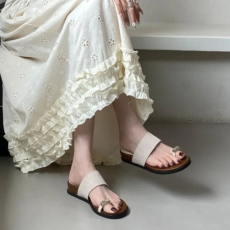 Colette | Women's Suede Slip on Slide