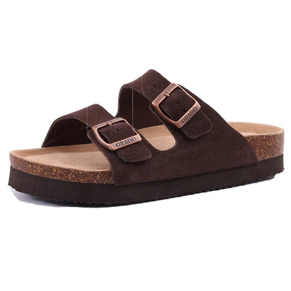 Livia | Women's Open Toe Buckle Strap Slide