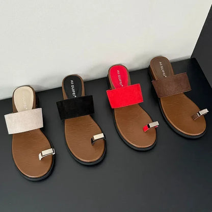 Colette | Women's Suede Slip on Slide