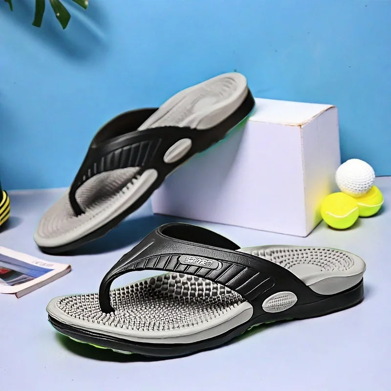 Gilbert | Men's Textured Toe Post Flip Flop