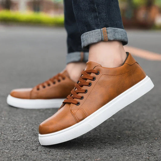 Elias | Men's Leather Lace Up Sneaker