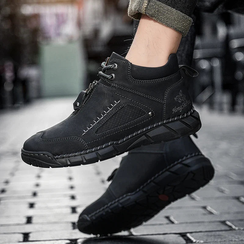 Cesare | Men's Smooth Round Toe Boot